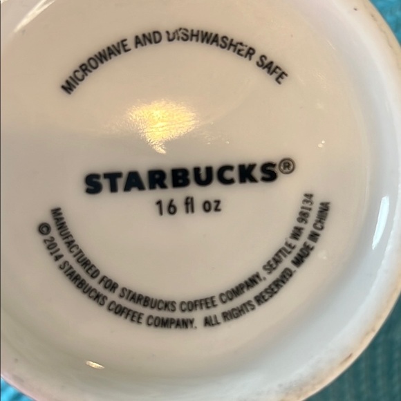 Starbucks White Ceramic Mug 16 fl oz EUC Cozy Fall Mug - Picture 10 of 17